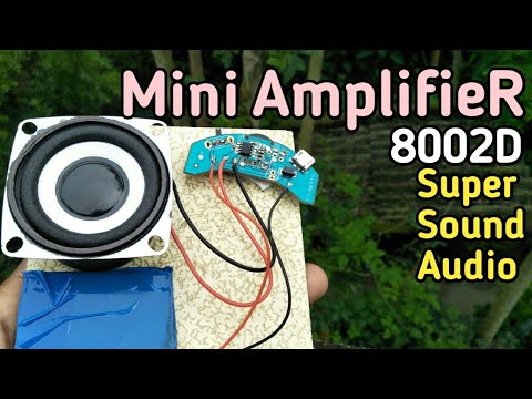 Simple Audio Amplifier using ic 8002d||3watt Audio Amplifier. - YouTube