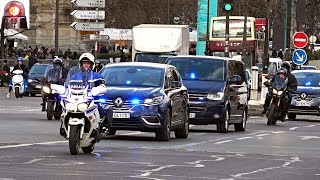 Police Escorts Unmarked Cars Sirens // Voitures de police banalisées