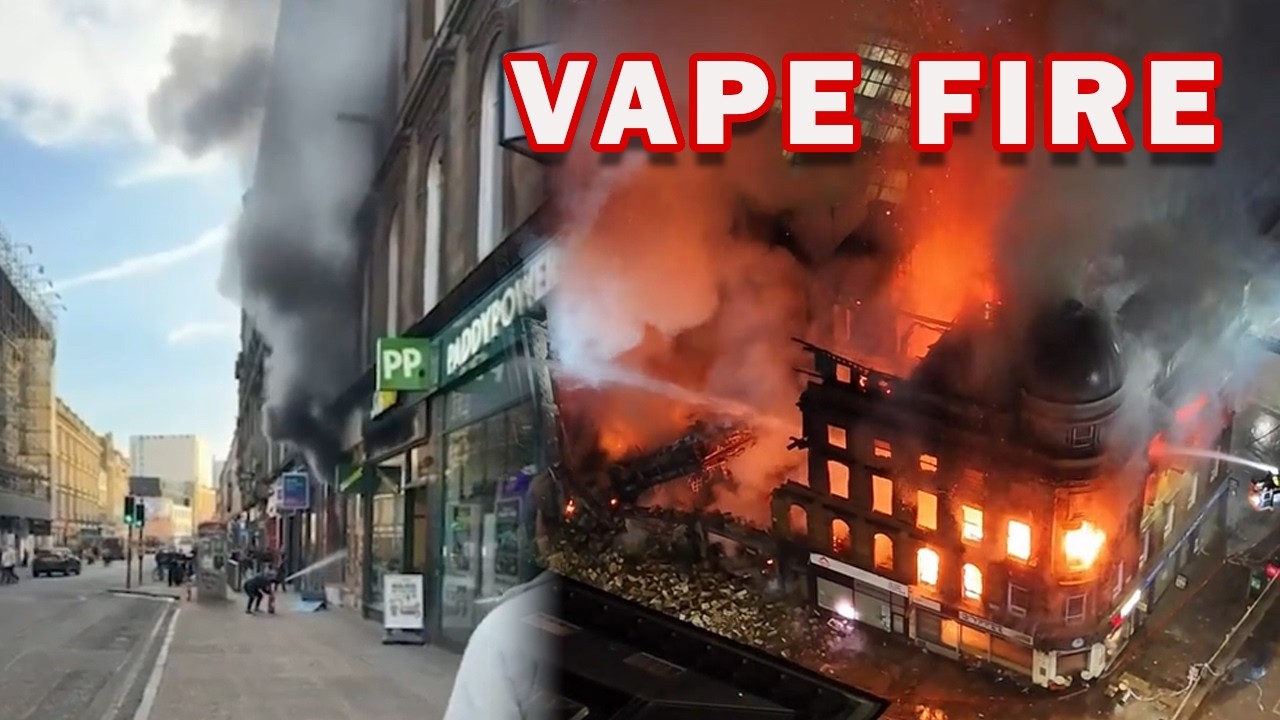 Vape Shop Fire Destroys Glasgow’s Historic Train Station