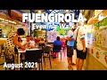 Fuengirola Spain Travel August 2021, Evening Walking Tour 4K