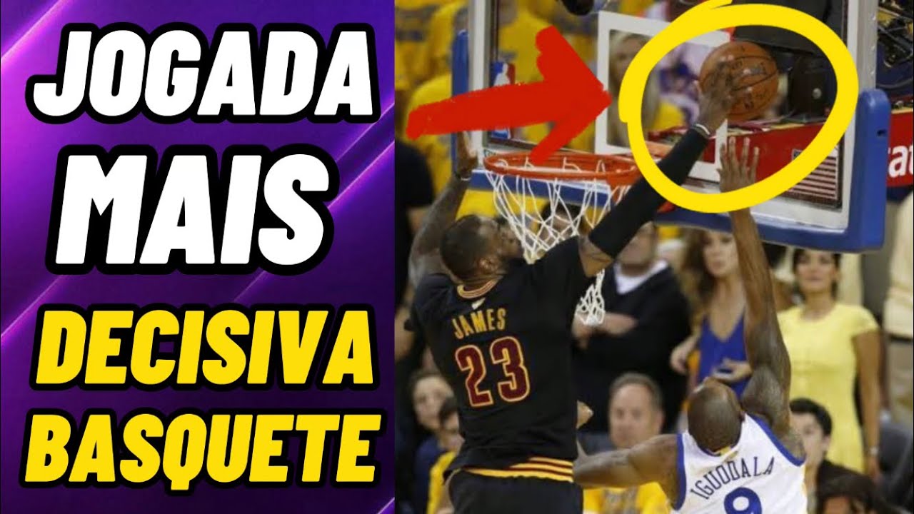 QUAL É A JOGADA MAIS DECISIVA DA HISTÓRIA DO BASQUETE ?? Toco de leborn ...