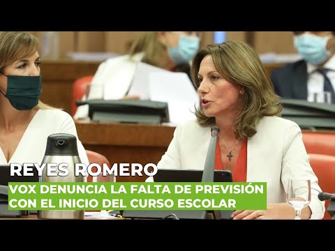 Reyes Romero (VOX) denuncia la falta de previsión del Gobierno con el inicio del curso escolar