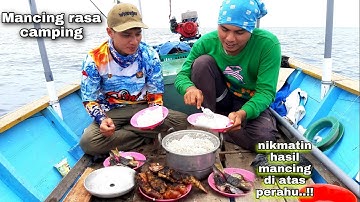 NIKMATIN HASIL MANCING, MASAK DAN MAKAN DI ATAS PERAHU !! FISHING AND COOK RUBY SNAPPER