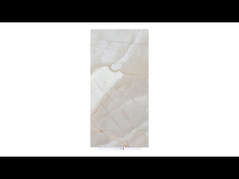 Glossy Calacatta marble grey and gold video