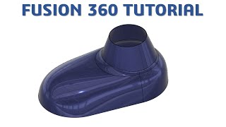 Fusion 360 Tutorial #35 | 3D Surface loft feature | cadcam tutorial