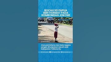 Beri Hormat ke Rombongan Jokowi, Siswa SD di Papua Dapat Penghargaan dari Pangdam Cenderawasih