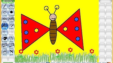 How to draw a Butterfly in Tux Paint