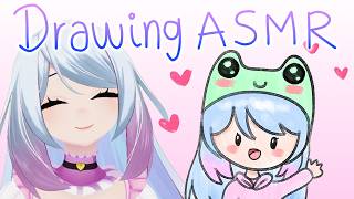ASMR Cozy drawing, soft whispers \u0026 relaxing triggers ❤️