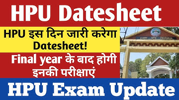 HPU इस दिन जारी करेगा Datesheet ! || Sumit HP Board