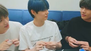 Jimin And V Joins Their Baby Brother Yeonjun And Beomgyus Vlive