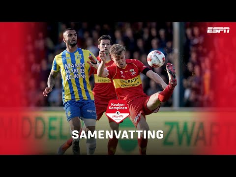 Knotsgekke play-off-wedstrijd tussen Go Ahead Eagles en RKC (4-5) | Highlights