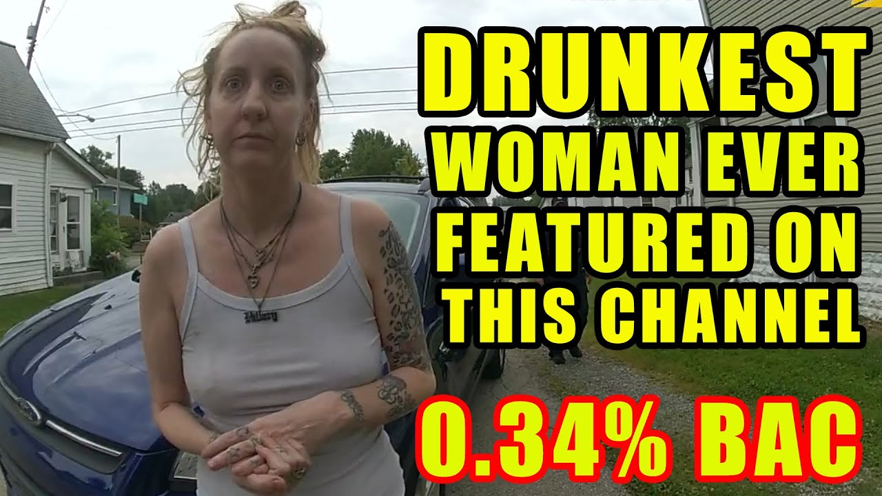 Bodycam DUI Arrest - Woman Blows FOUR Times the Legal Limit (0.34% BAC)