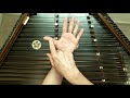 Chord inversions on the hammered dulcimer with hand practice