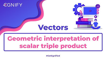 49.Geometric interpretation of scalar triple product | Vectors | JEE Maths | Egnify