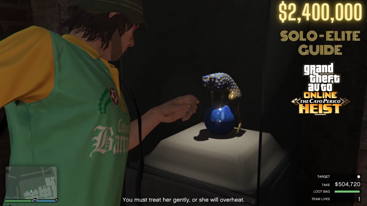 GTA V Cayo Perico Heist SOLO Panther Statue YouTube