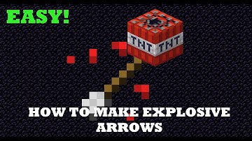 how to make explosive arrow in minecraft!