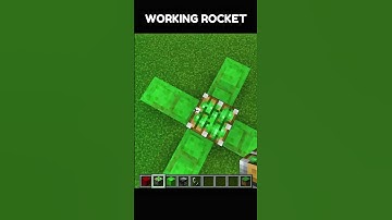 OP Working Rocket in Minecraft | Works on all version #minecraft #shorts