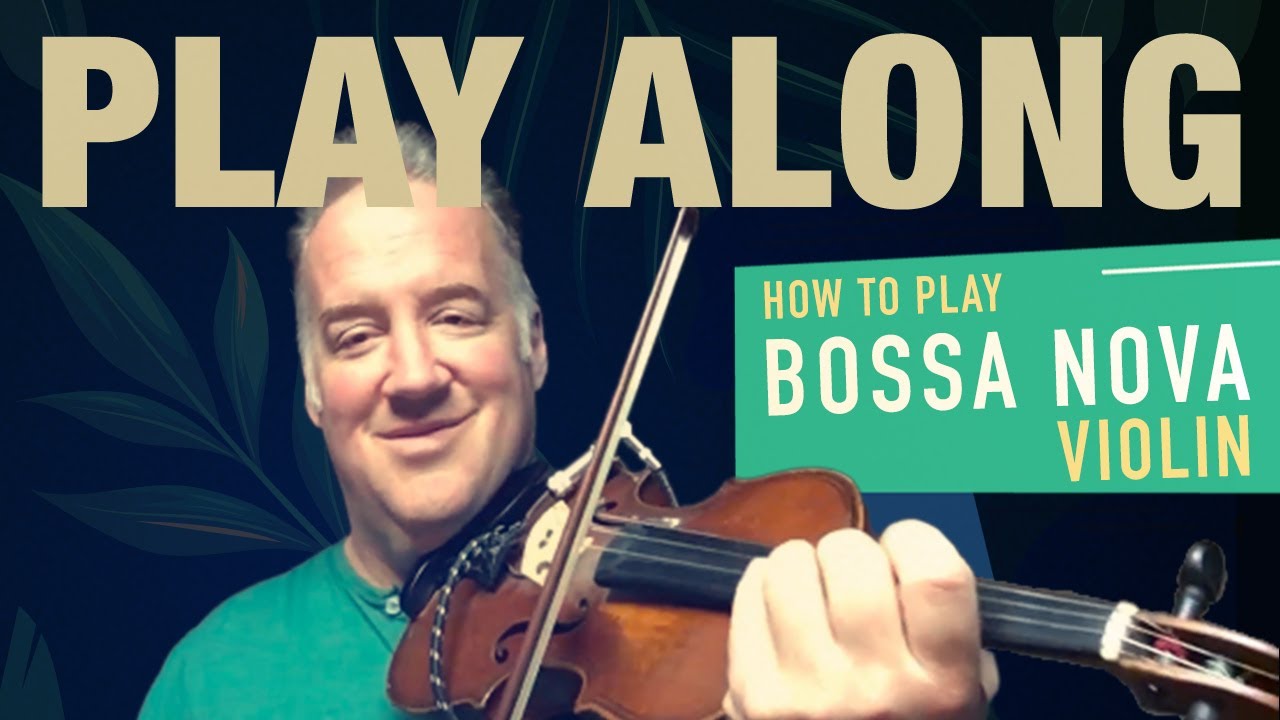 Bossa Nova Rhythm (interactive warmup): Age 10+ (1st half) & 14+ full free violin play along lesson