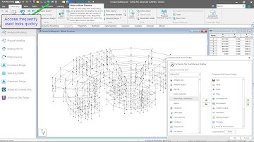# STAAD shorts – Customize Quick Access Toolbar || Nodal Distance,Missing Property,Analysis shortcut
