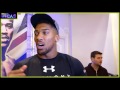 Anthony Joshua talks to the press after the JOSHUA VS MARTIN media conference
