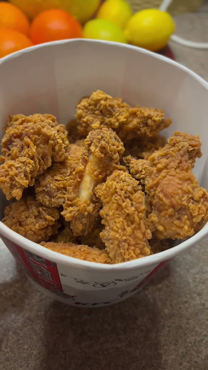 kfc Hot wings#chicken #crispychicken #hotwings #asmrsounds #foodie #millionviews #mukbangasmr