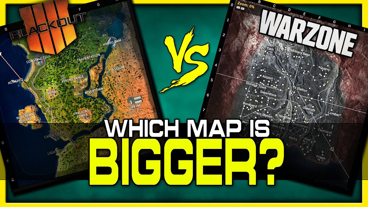 How Big is the Warzone Map? (Larger than Blackout?)