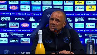 Mister Calzona conferenza stampa Empoli-Napoli (1-0) | "la colpa è mia, la squadra è apatica"