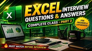 Excel Interview Complete Guide  Part-2  🚀 | Beginner to Advanced | The Coding Box