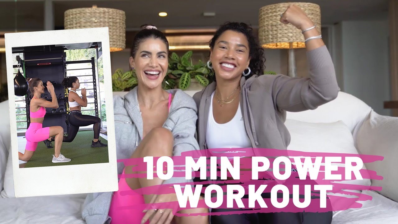 10MIN POWER HOME WORKOUT WITH HANNAH BRONFMAN! (No gym, No weights