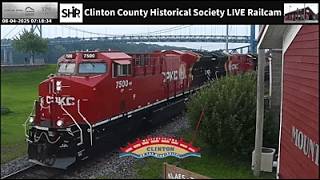 Clinton County Historical Society Live Railcam - Clinton, IA #SteelHighway
