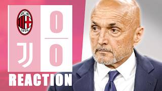 Point Gained Or Opportunity Lost?  Milan 0-0 Juventus Match Reaction