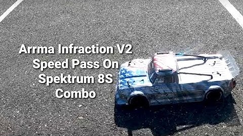 Arrma Infraction V2 First Speed Pass On Spektrum 8S Combo