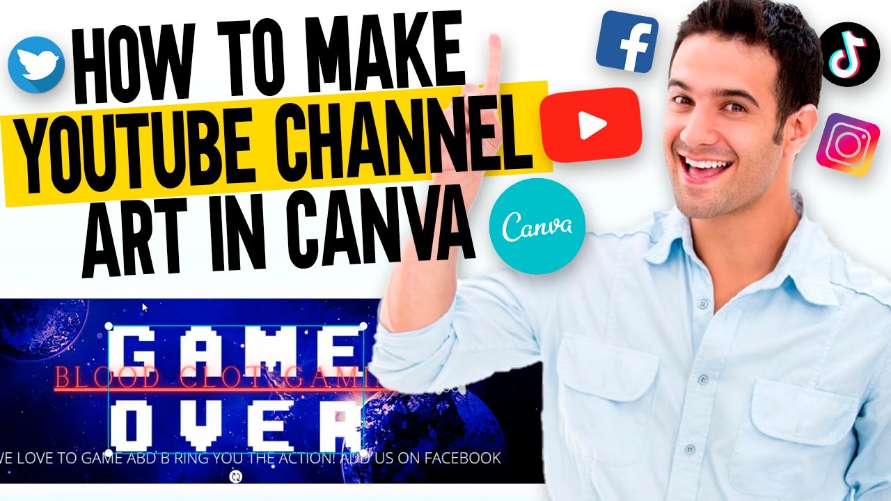 How To Make Youtube Channel Art Banner In Canva 2021 💥 - YouTube