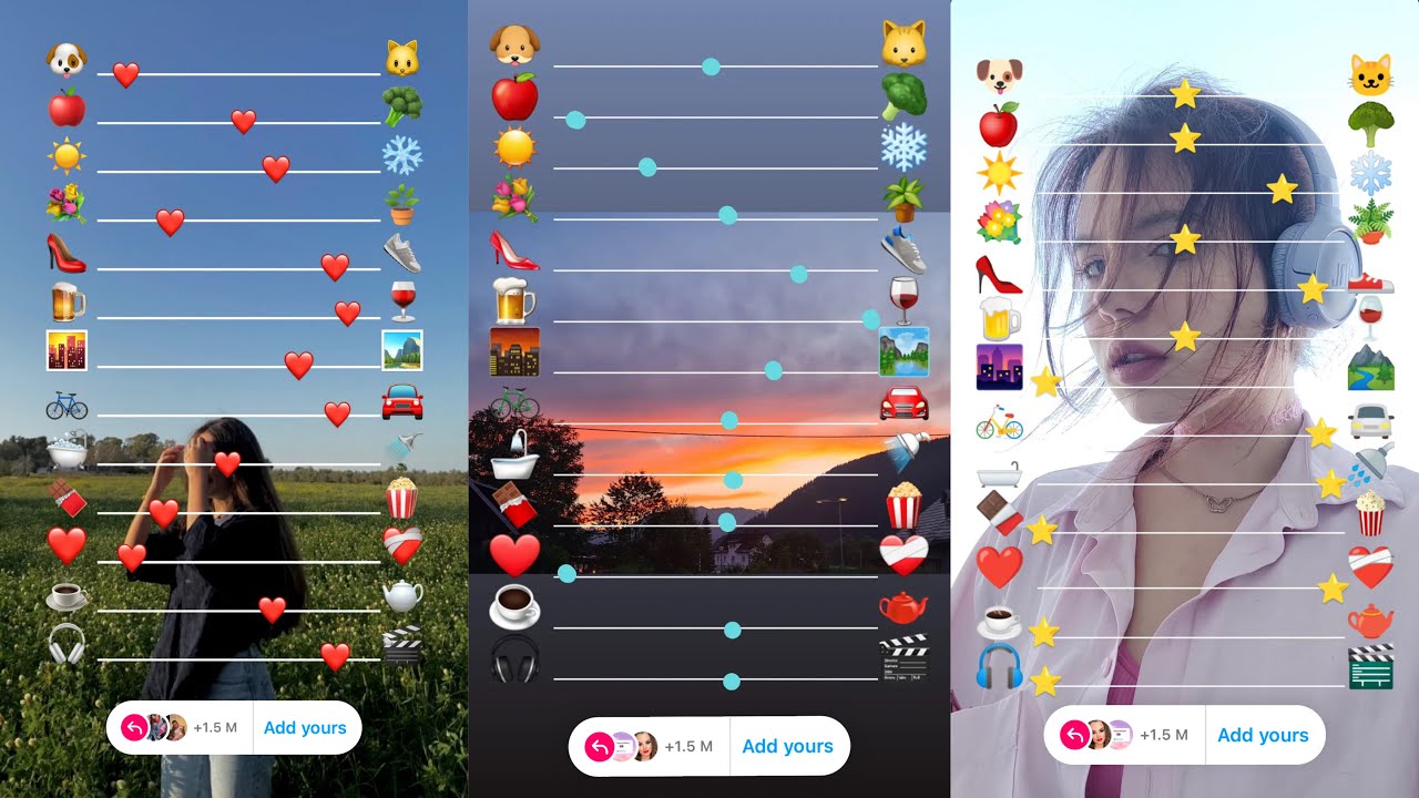 Dog Or Cat Apple Or Broccoli Emojis Slider Add Yours Template dog-or-cat-apple-or-broccoli-emojis-slider-add-yours-template