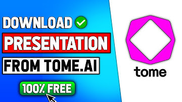 How to Download Presentation from Tome AI 2024 (EASY)