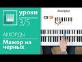 Аккорды на пианино (3/5) - Мажор на черных клавишах (its-easy.biz)
