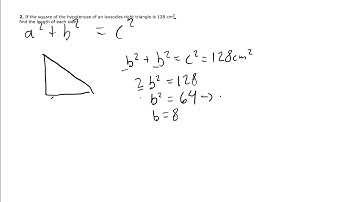 Basic Pythagorean Theorem Word Problem