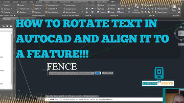 How to rotate text in AutoCAD| How to align text to a feature in AutoCAD