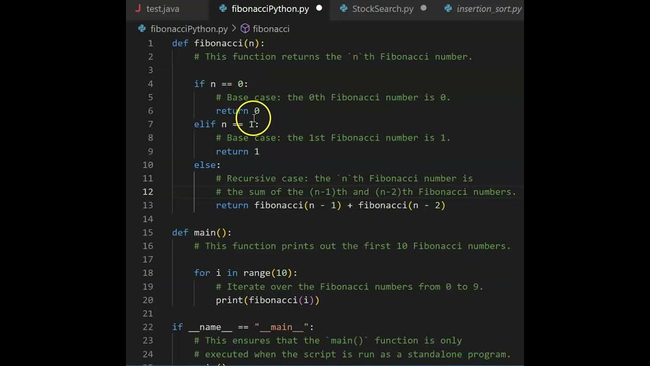 Fibonacci Sequence Python Explained @redcatcodes - YouTube