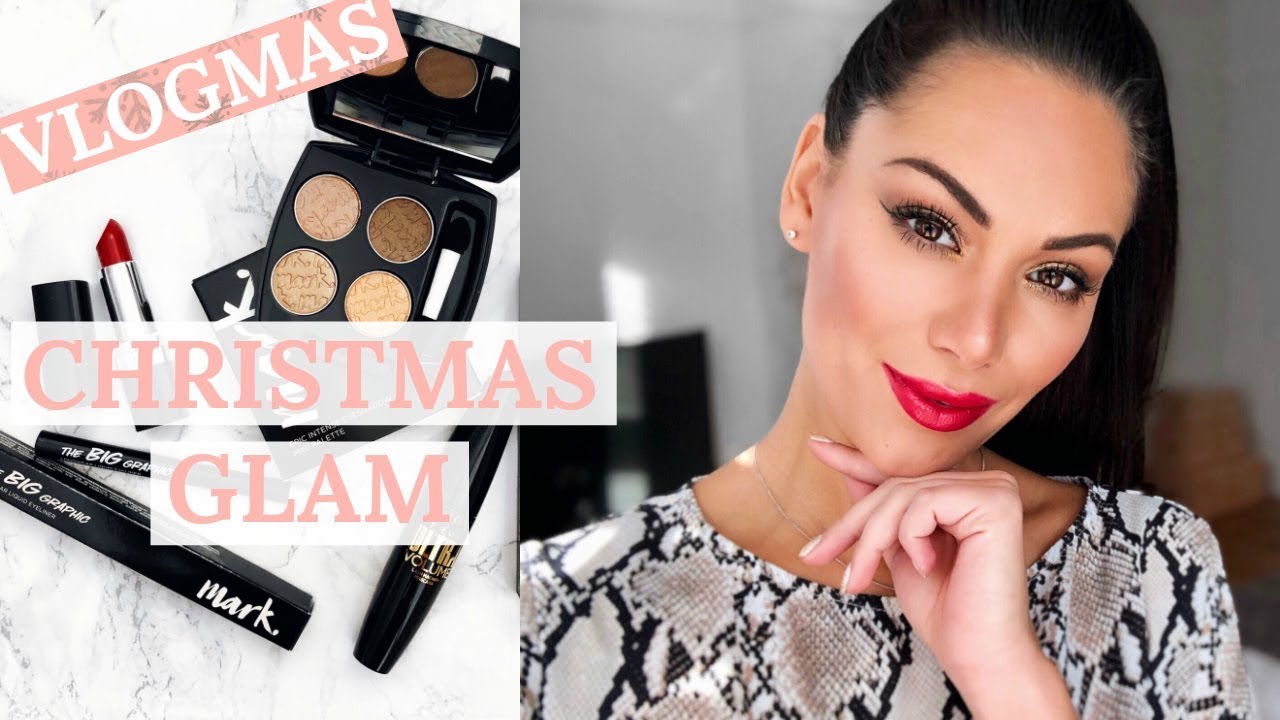 GLAM PARTY CHRISTMAS MAKEUP TUTORIAL - VLOGMAS | Beauty's Big Sister Ad - YouTube