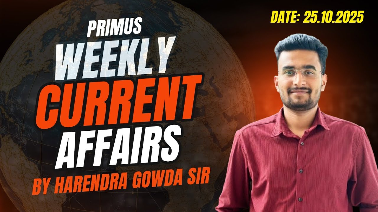 🚀 Mission 365: Master Current Affairs with Harendra Gowda LIVE!