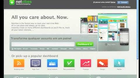 Screencast 2 - O que é o netvibes