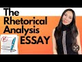 English Professor Explains the Rhetorical Analysis Essay Assignment