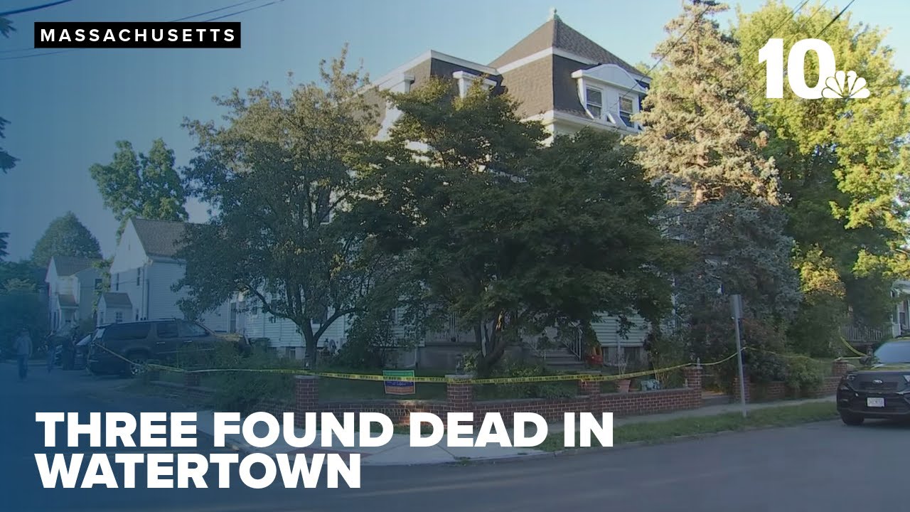 Police find three dead inside a home in Watertown, Massachusetts - YouTube