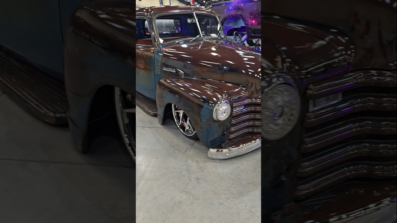 Bagged Classic Chevy Truck at Smoky Mountain Truck Fest in Sevierville Tennessee