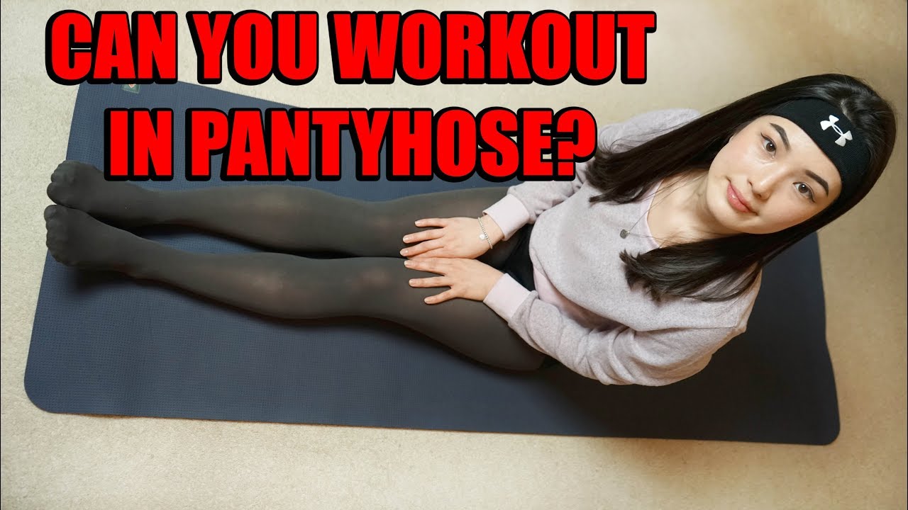 Can you workout in Pantyhose  Pantyhose In The Gym 
