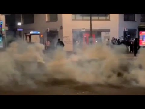 Разбитые витрины, горящие мусорные баки: радикалы устроили манифестации в Париже