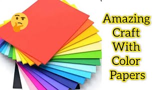 Amazing wall hanging craft with colour papers simple craft ideas