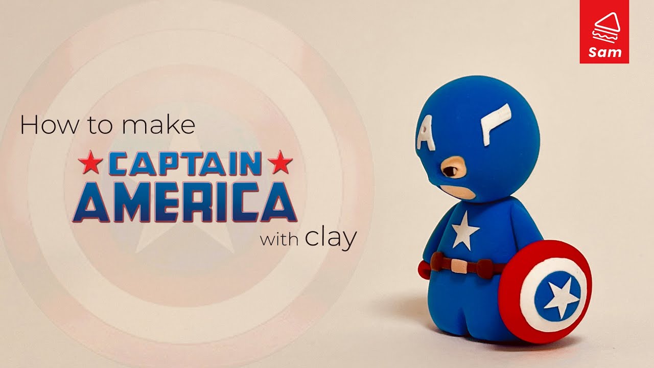 [Hero Series] Captain America clay tutorial