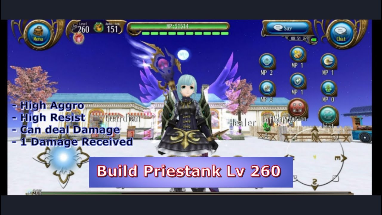 Toram Online l Build Priestank (Tank Staff) Level 260 YouTube